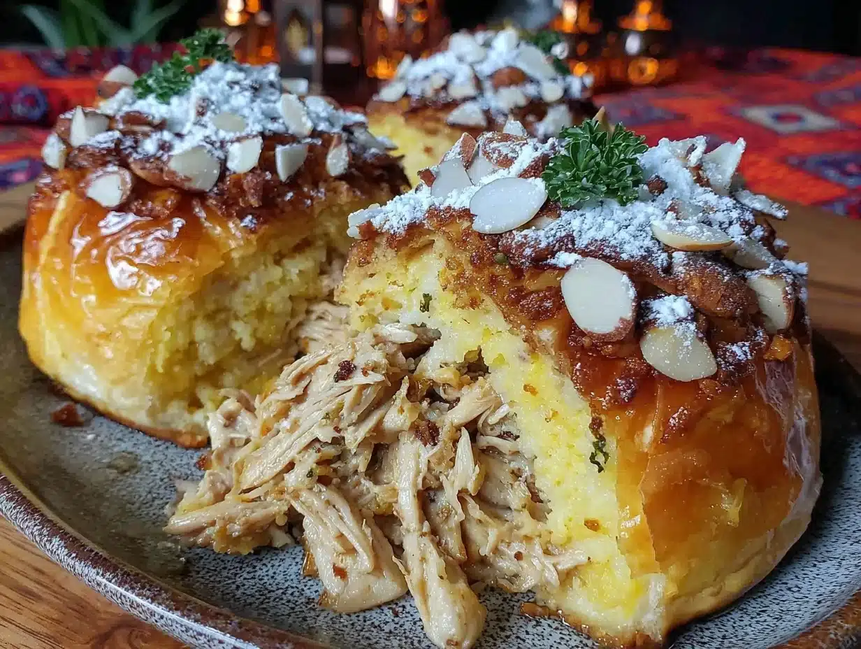 crispy moroccan bastilla recipe - featured image