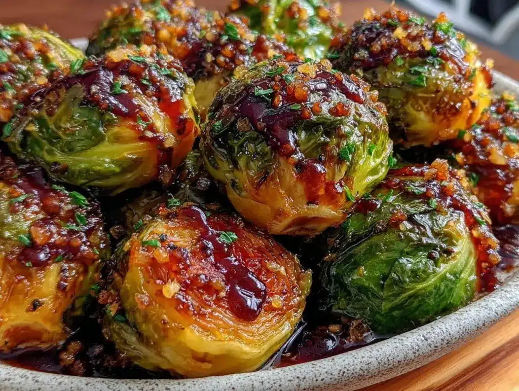 crispy roasted Brussels sprouts - featured image
