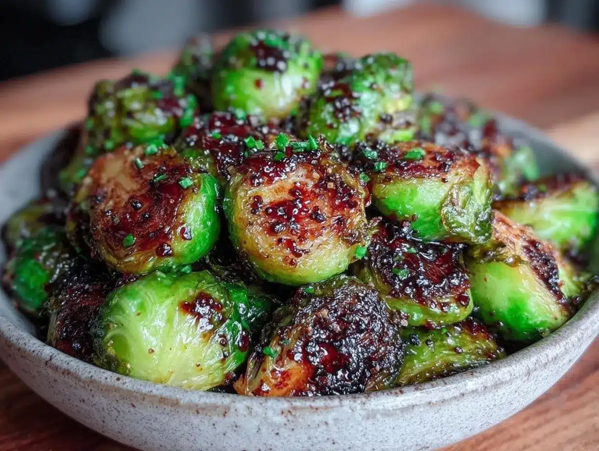 crispy roasted Brussels sprouts preparation steps