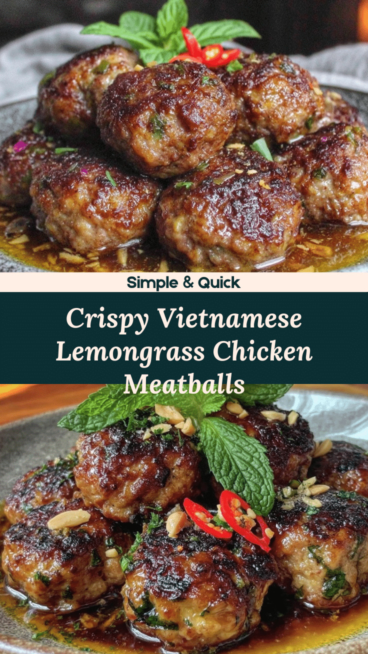 crispy vietnamese lemongrass chicken meatballs recipe