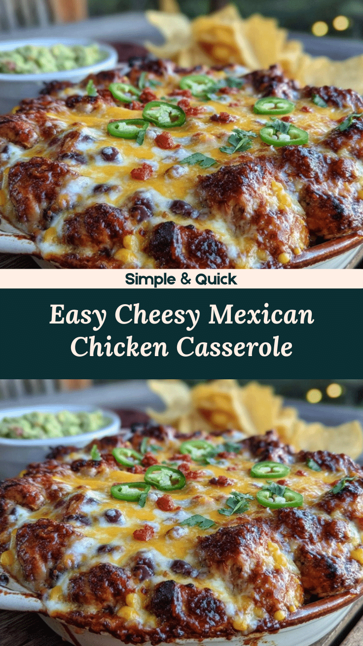Easy Cheesy Mexican Chicken Casserole recipe