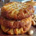 easy chewy 3-ingredient peanut butter cookies - featured image