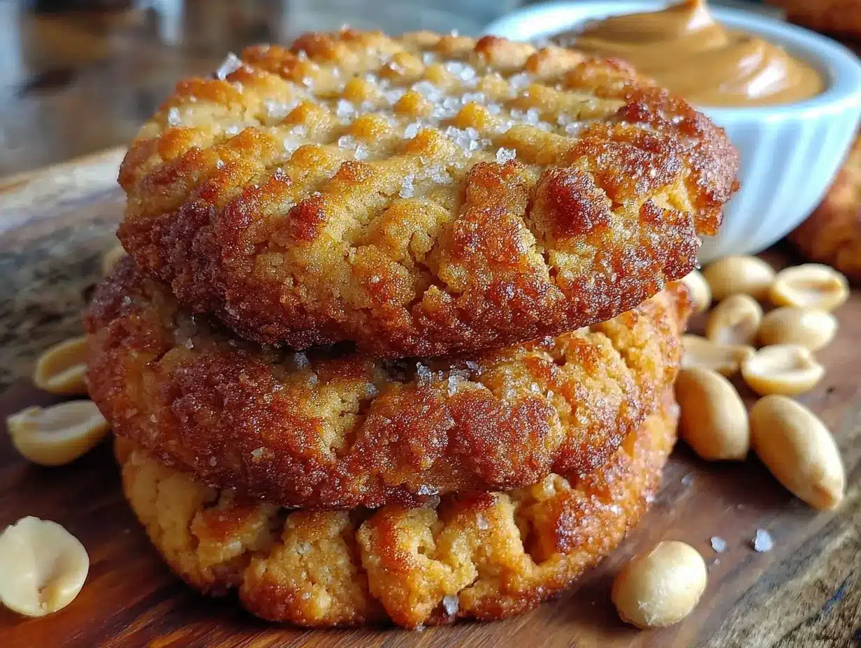 easy chewy 3-ingredient peanut butter cookies preparation steps