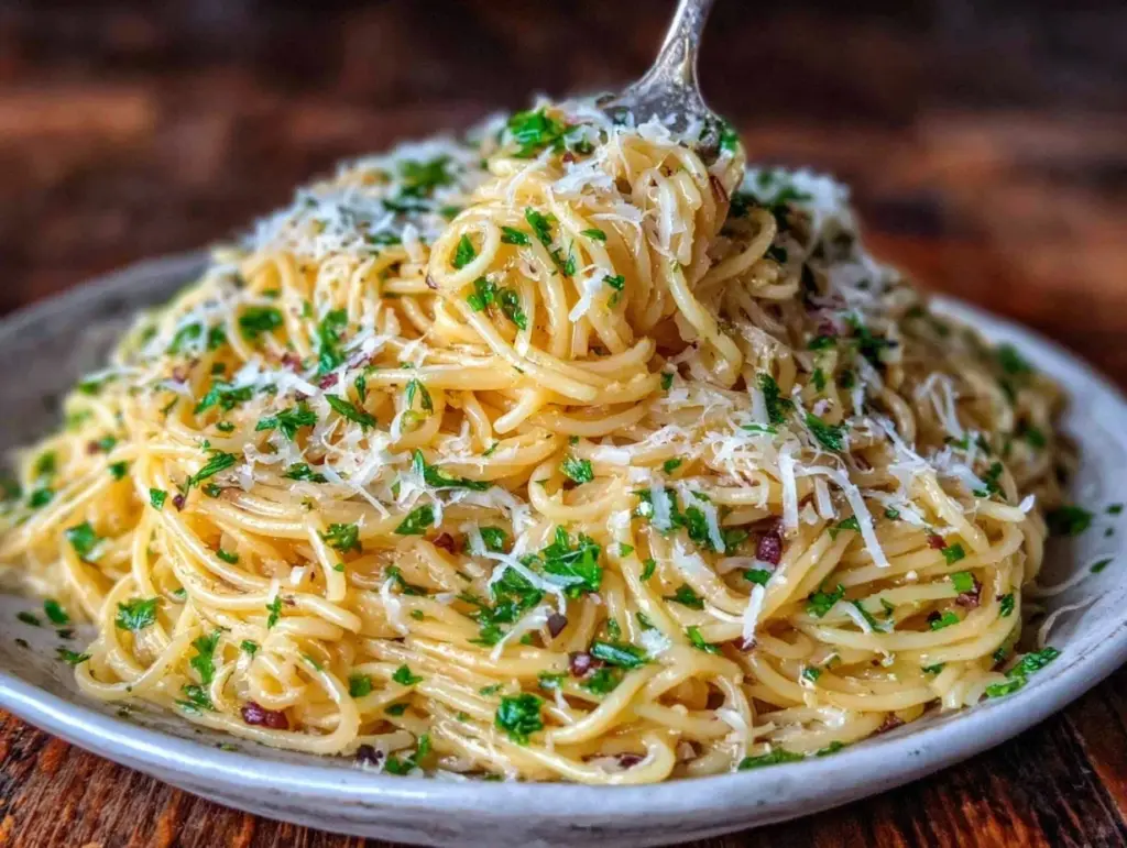 easy garlic butter pasta - featured image