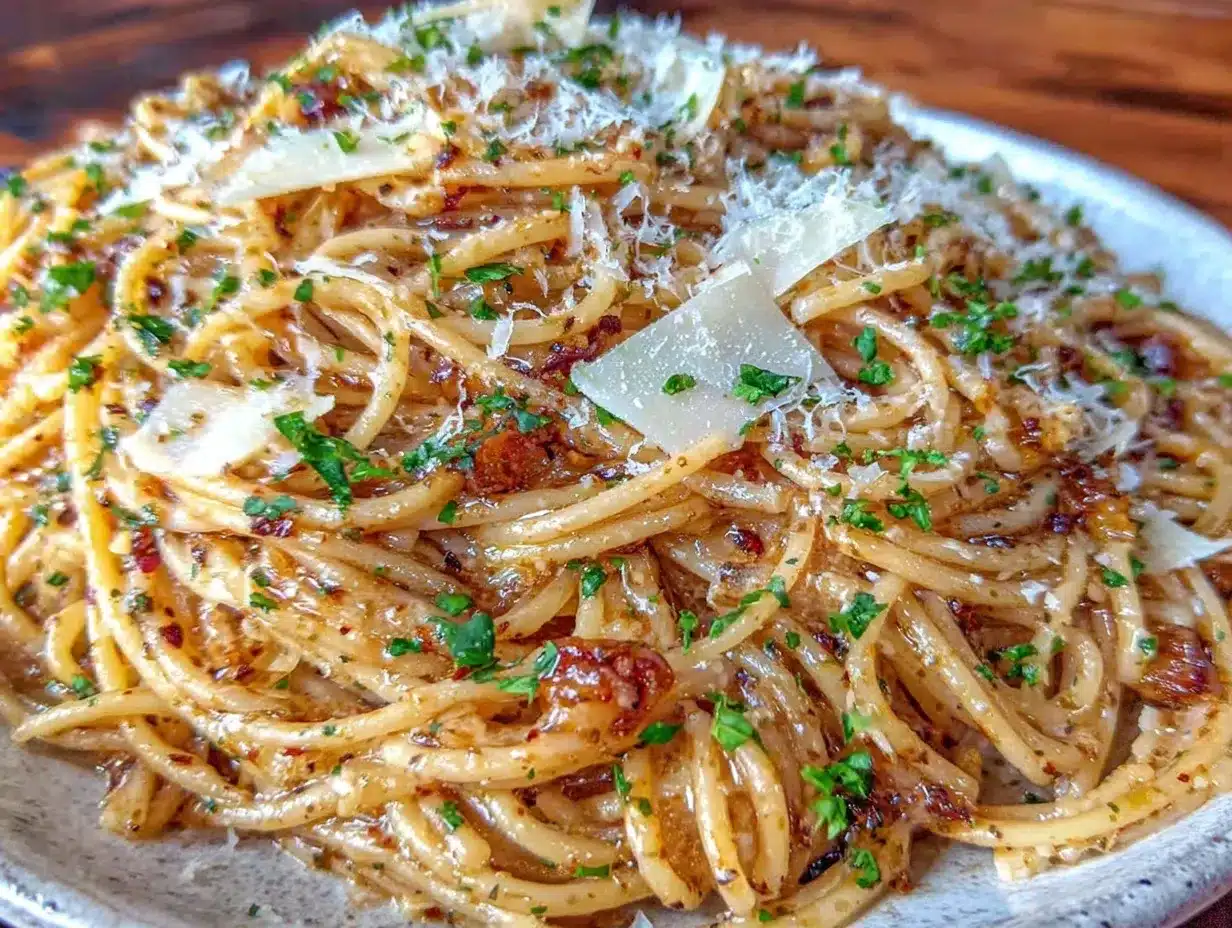 easy garlic butter pasta preparation steps