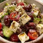 fresh greek salad recipe - featured image