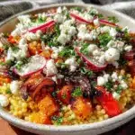 fresh israeli couscous salad - featured image