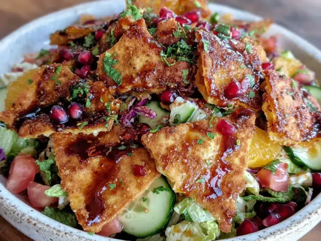 Fresh Lebanese Fattoush Salad - featured image