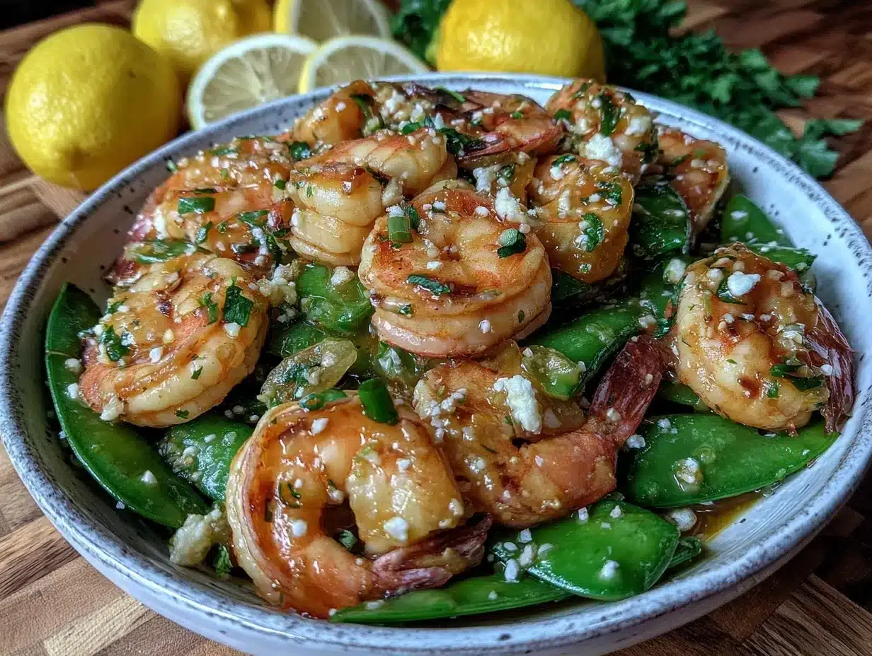fresh lemon garlic shrimp preparation steps