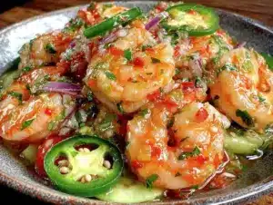 fresh sinaloa aguachile shrimp ceviche - featured image