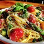 fresh spring vegetable pasta primavera - featured image