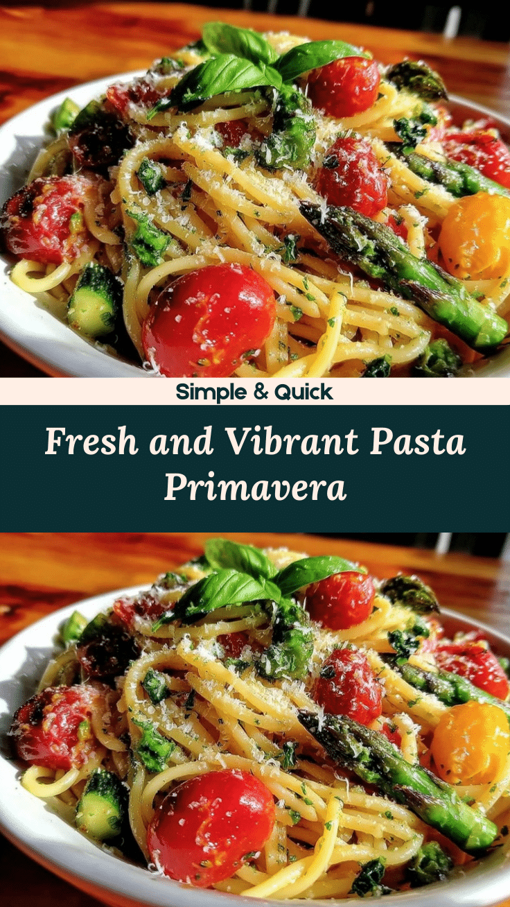 fresh spring vegetable pasta primavera recipe