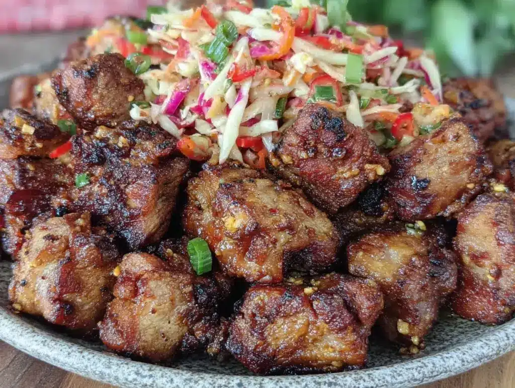 haitian griot fried pork - featured image