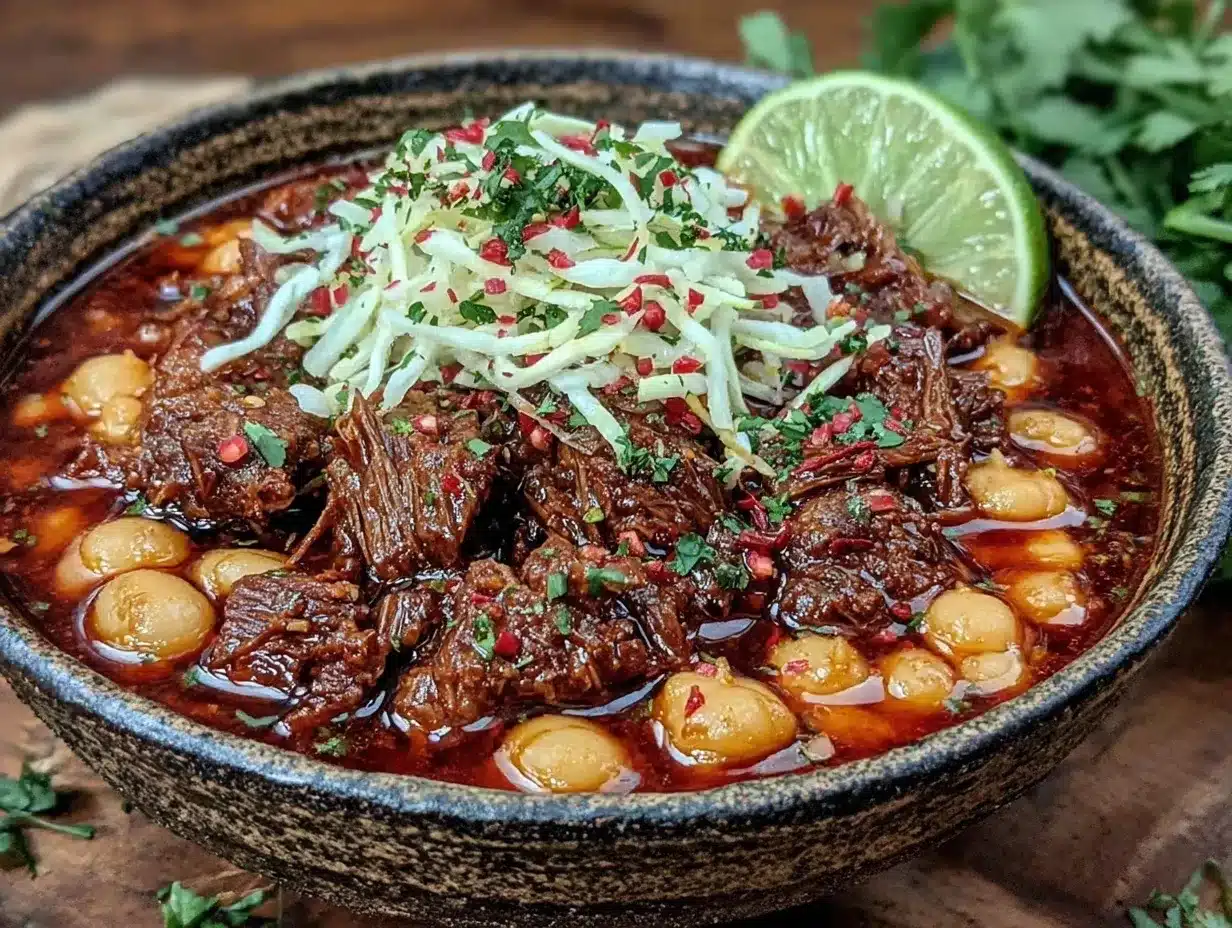 hearty pozole rojo recipe preparation steps