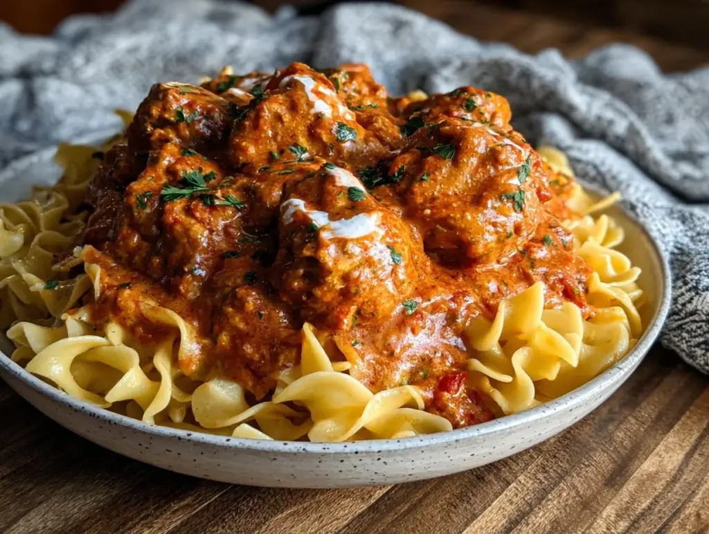 Hungarian chicken paprikash - featured image