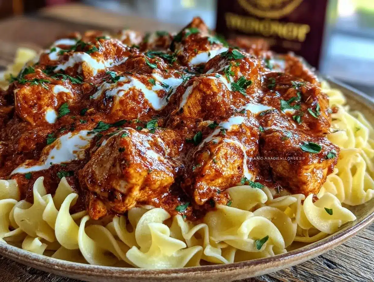 Hungarian chicken paprikash preparation steps