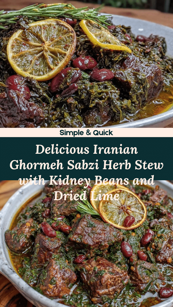 iranian ghormeh sabzi stew recipe