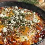 Israeli shakshuka with feta and zaatar - featured image