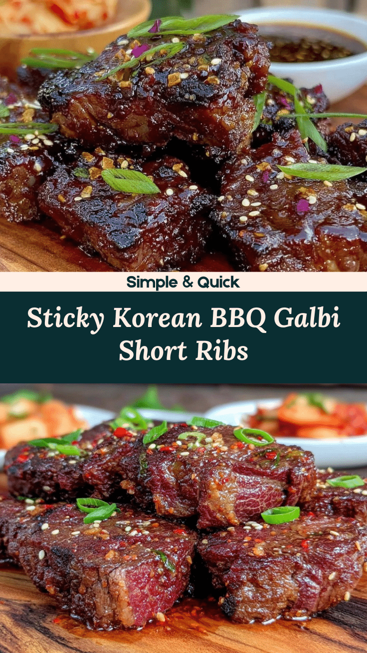 Korean BBQ galbi short ribs recipe
