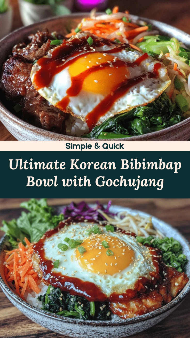 Korean bibimbap bowl recipe