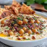Lebanese fattet hummus soup - featured image
