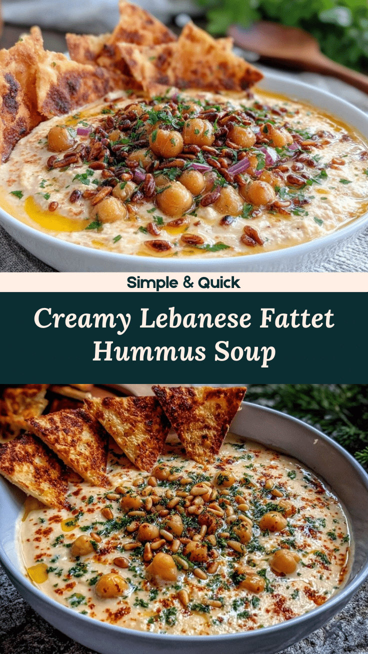 Lebanese fattet hummus soup recipe