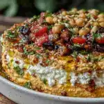 lebanese seven-layer hummus dip - featured image