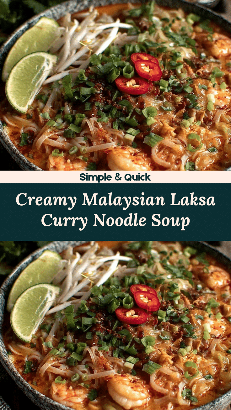 Malaysian Laksa Curry Noodle Soup recipe