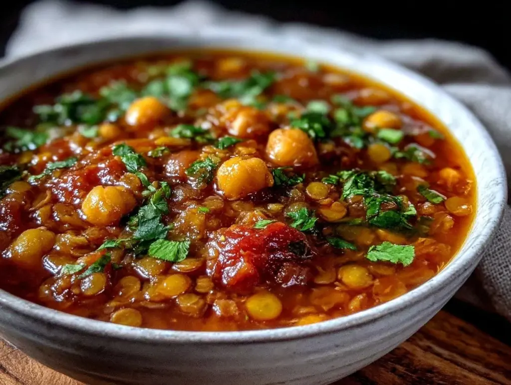 Moroccan Harira Lentil Soup - featured image