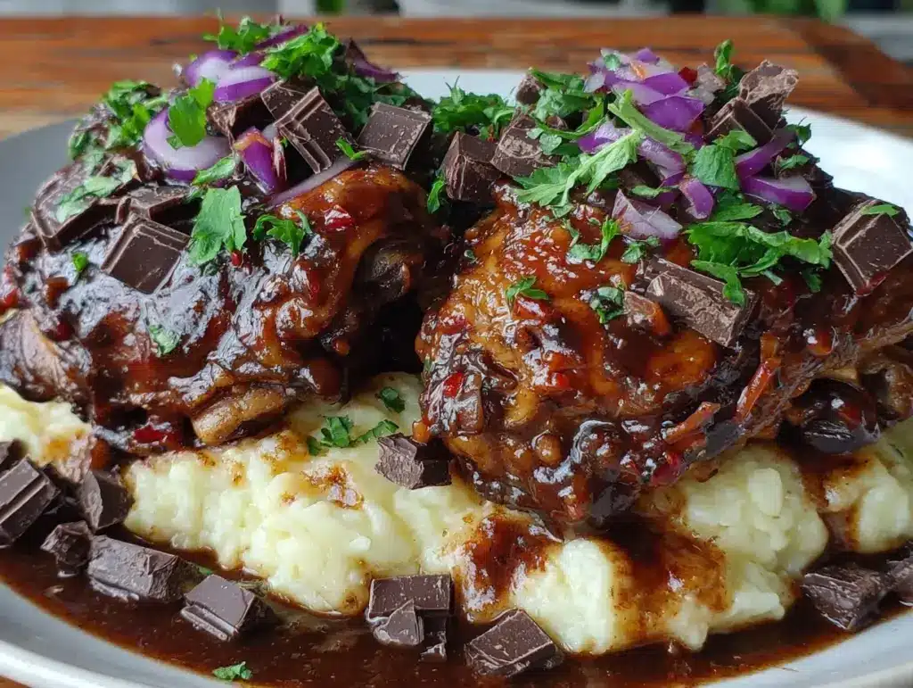 Oaxacan mole negro chicken - featured image