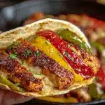 one-skillet chicken fajitas - featured image