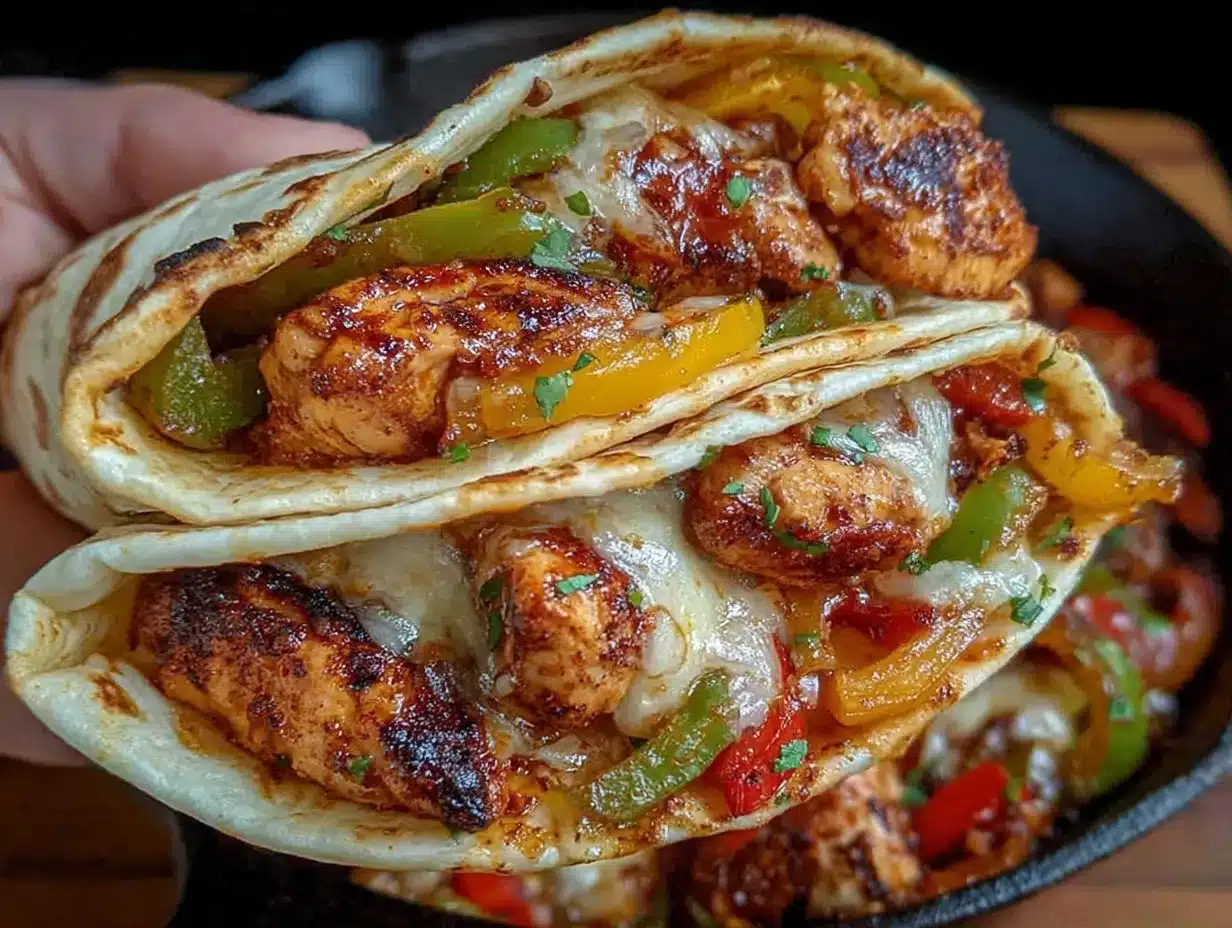 one-skillet chicken fajitas preparation steps