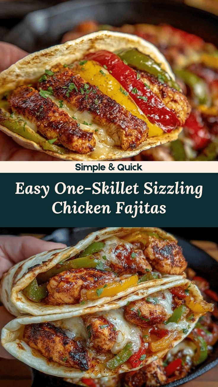 one-skillet chicken fajitas recipe