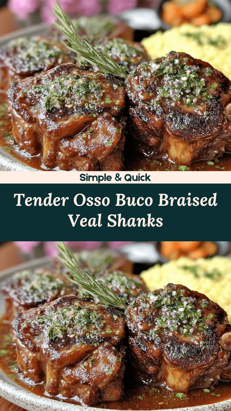 osso buco braised veal shanks recipe