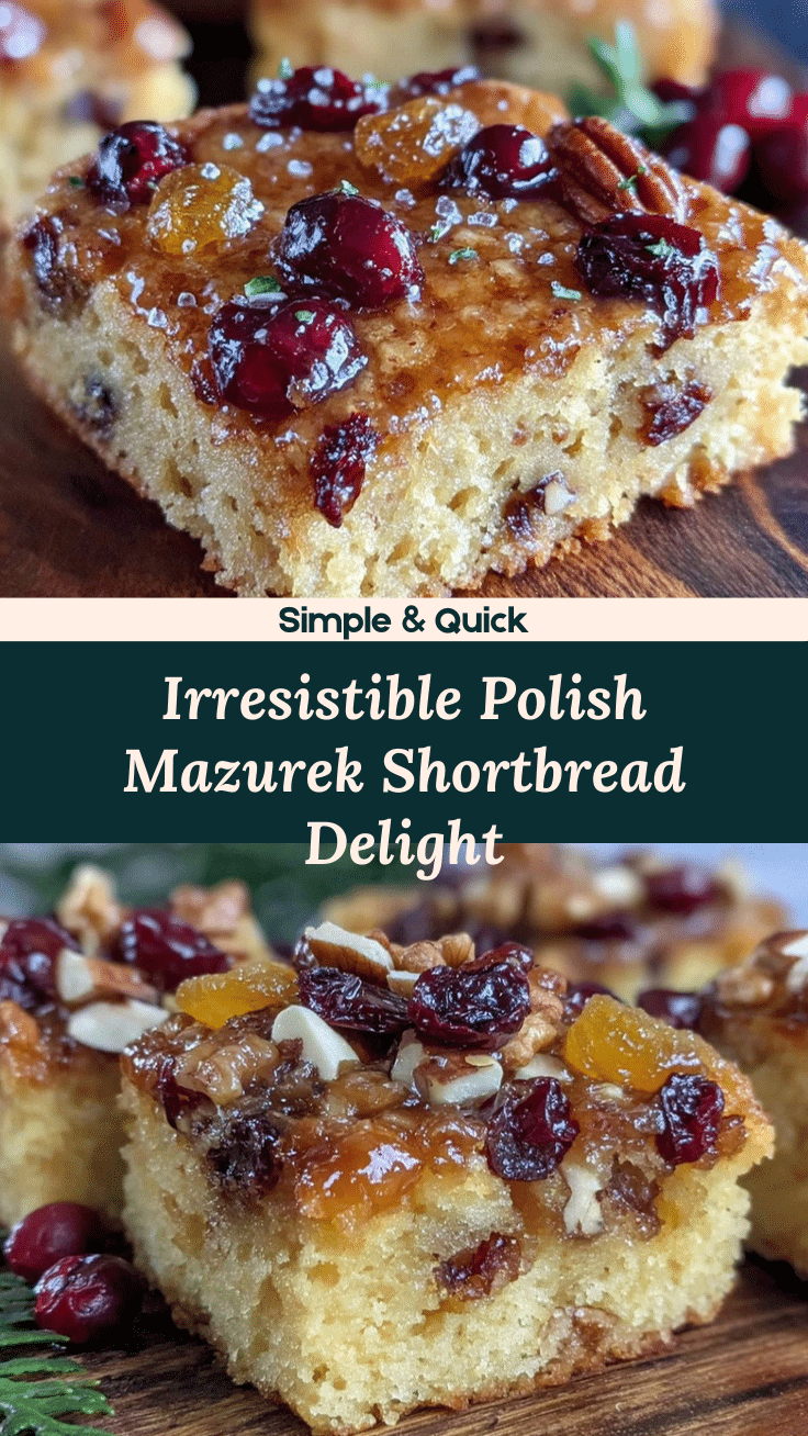 Polish Mazurek Easter Shortbread recipe