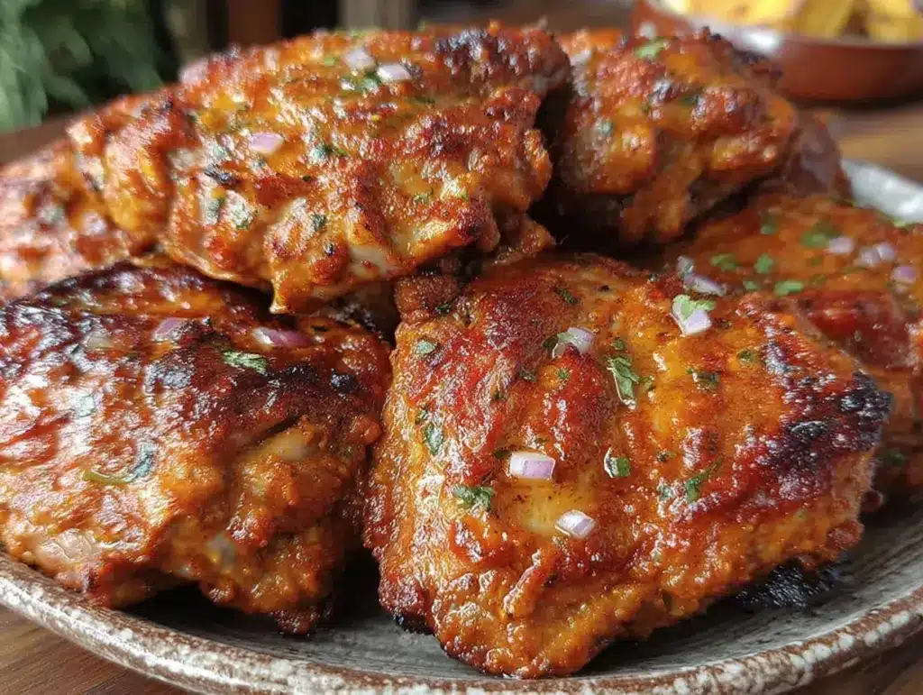 tandoori chicken thighs - featured image