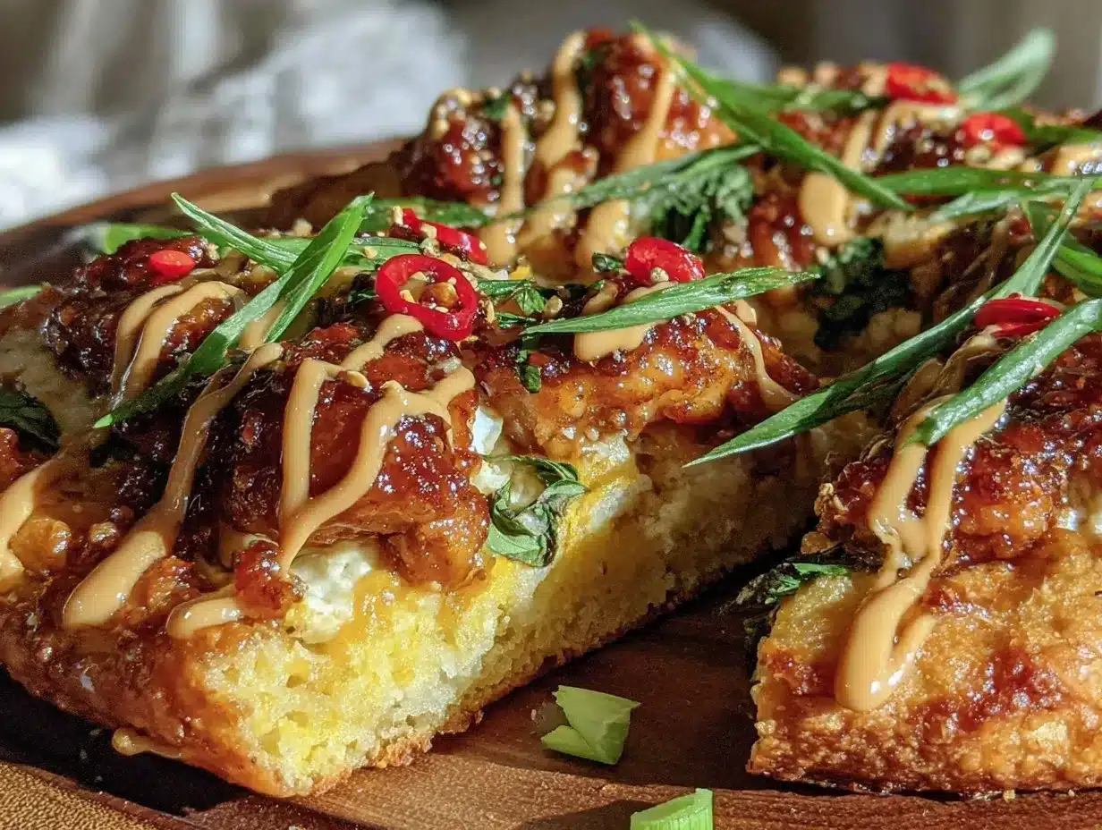 thai basil chicken pizza preparation steps