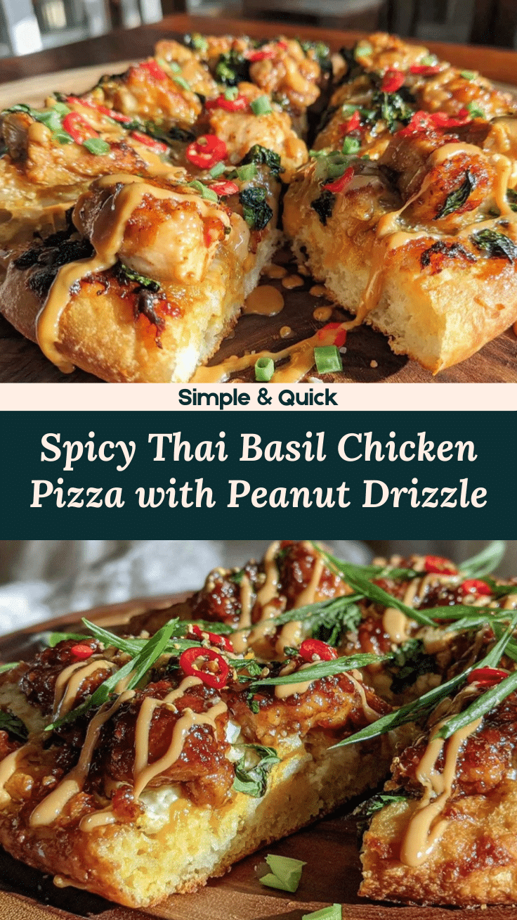 thai basil chicken pizza recipe