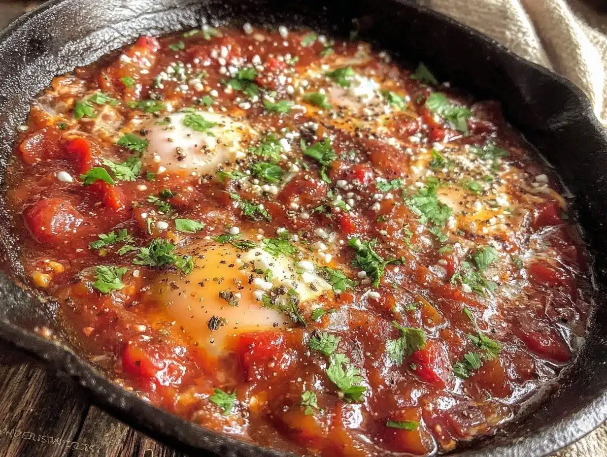 Turkish shakshuka recipe preparation steps