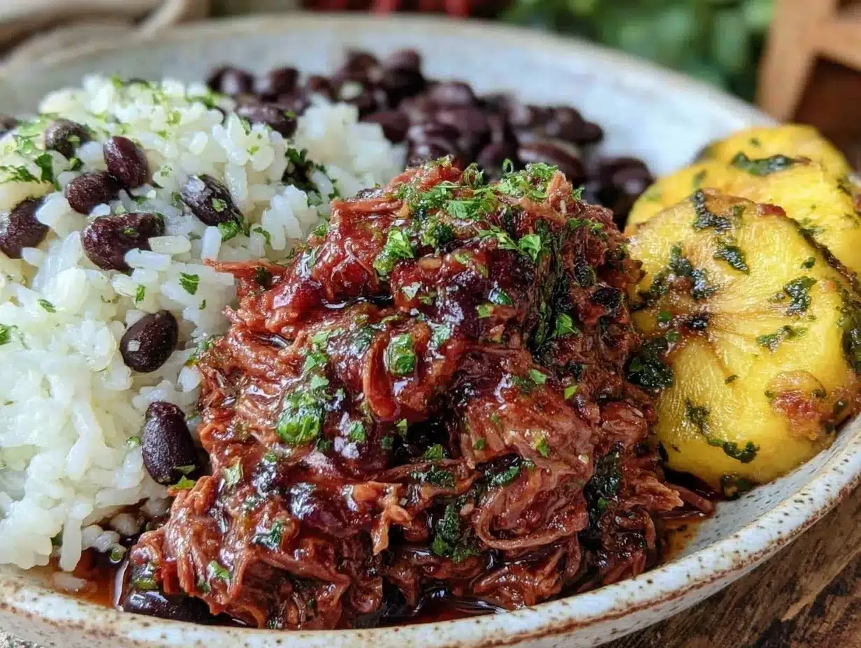 Venezuelan Pabellón Criollo preparation steps