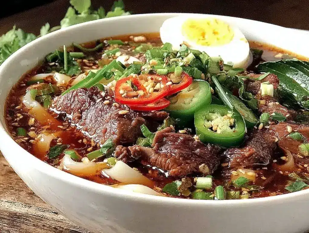 vietnamese bun bo hue recipe - featured image