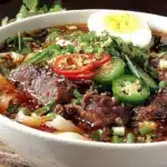 vietnamese bun bo hue recipe - featured image
