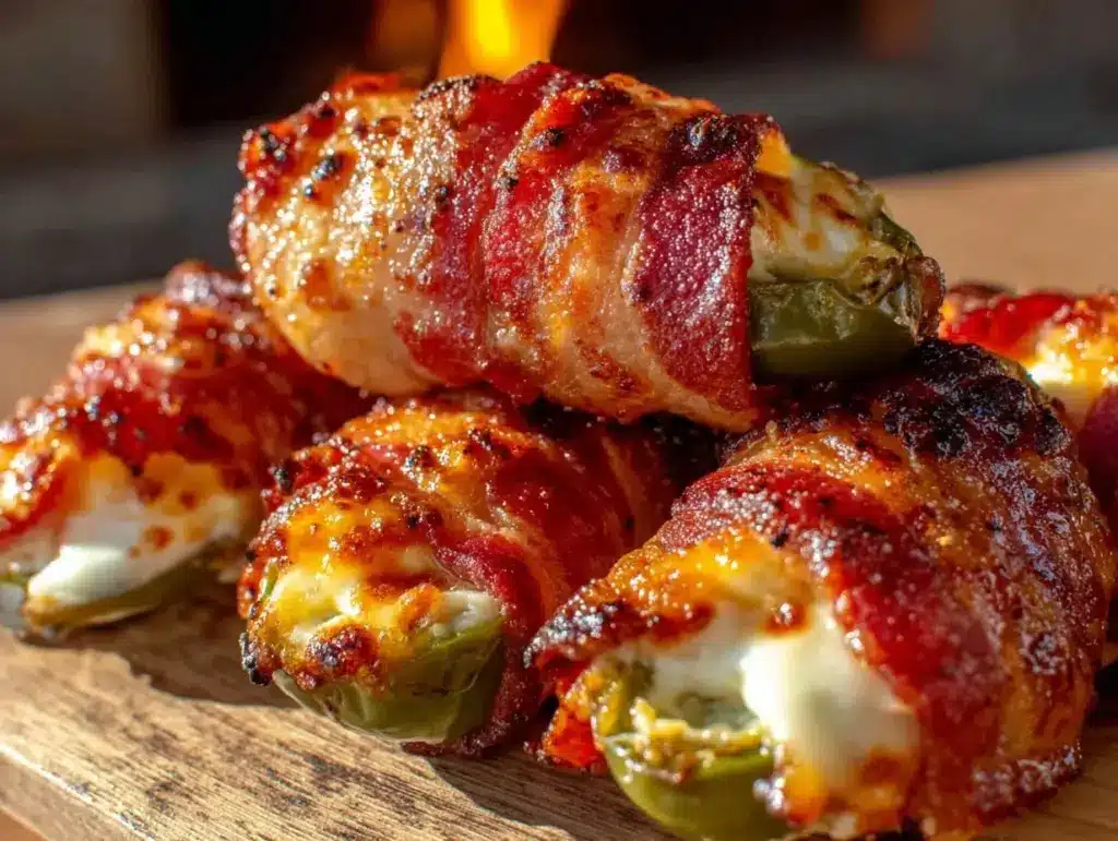 bacon-wrapped stuffed jalapeños - featured image
