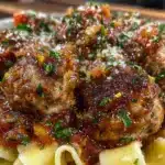 baked meatballs recipe - featured image