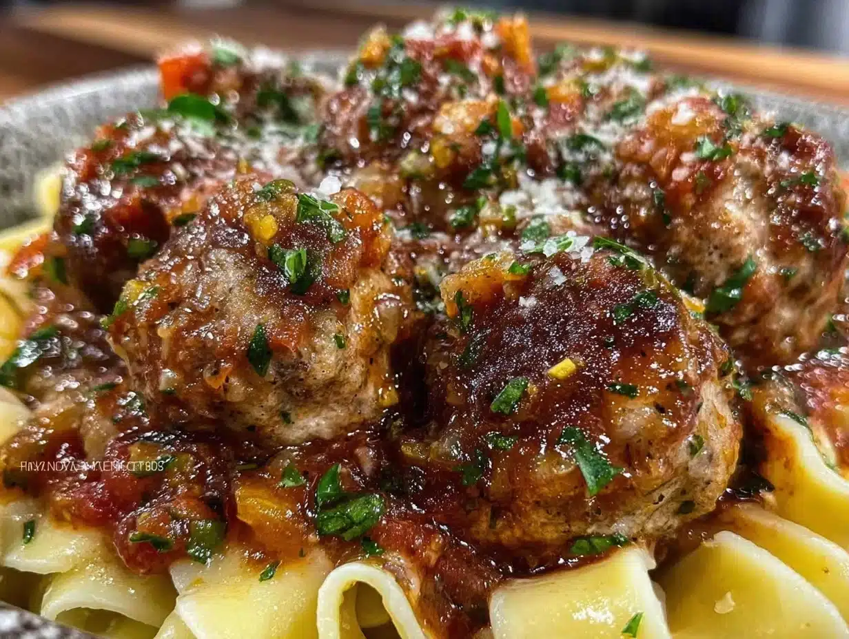 baked meatballs recipe - featured image