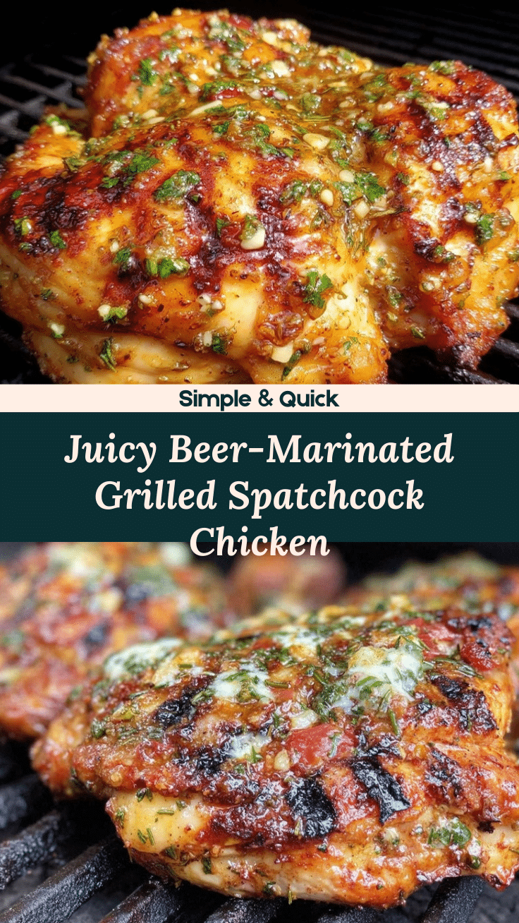 beer-marinated spatchcock chicken recipe