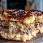 blackstone griddle smash burgers - featured image