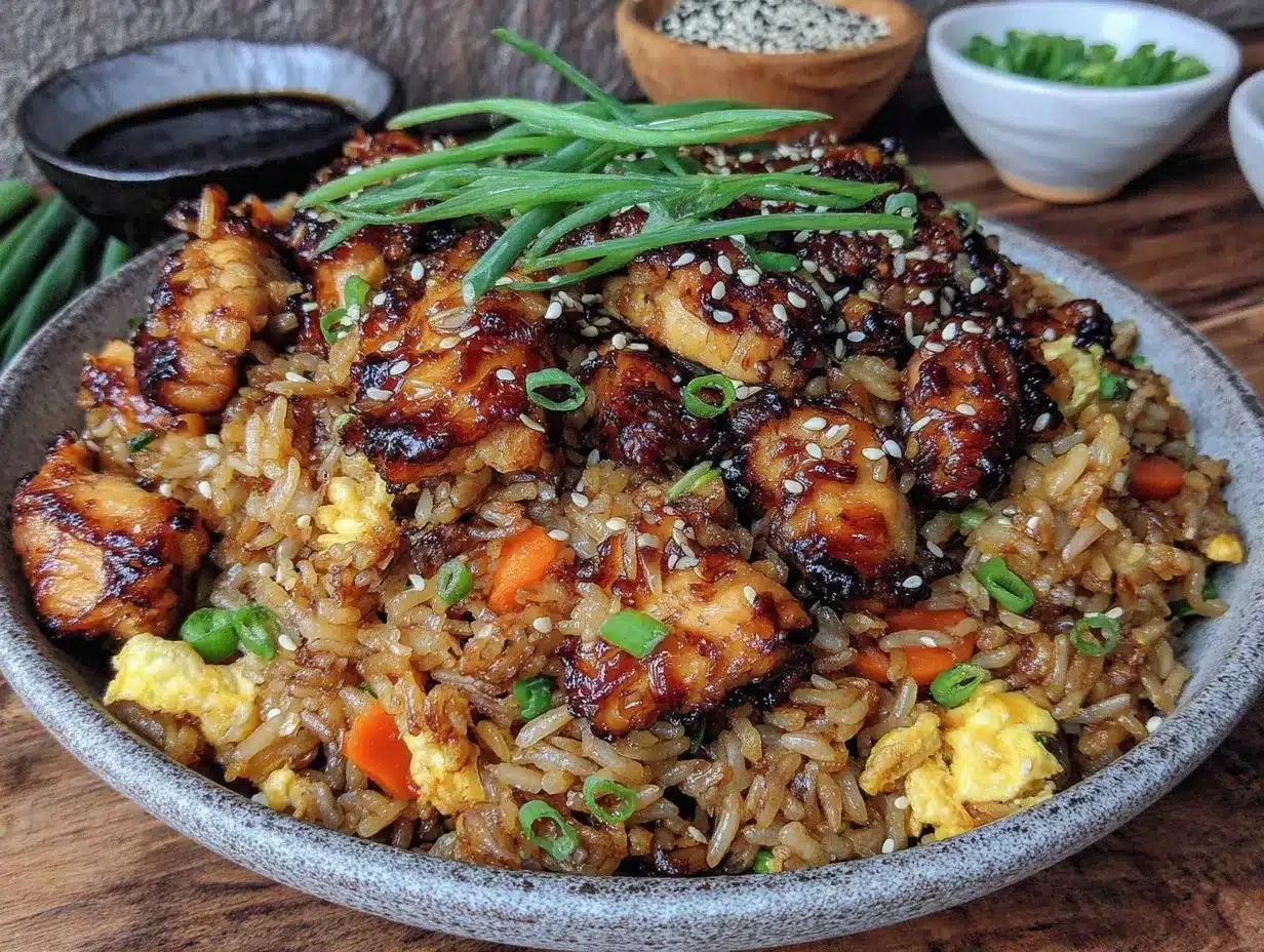 blackstone griddle teriyaki chicken fried rice preparation steps