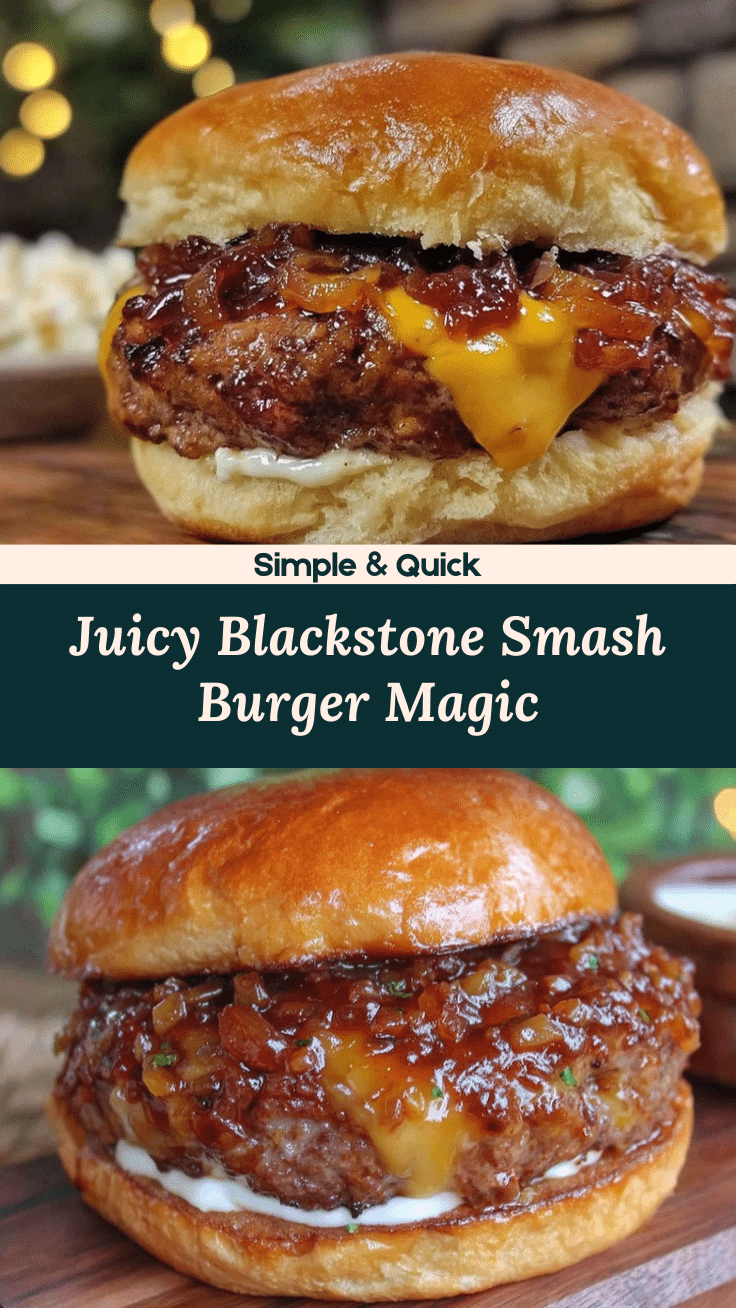 blackstone smash burger recipe