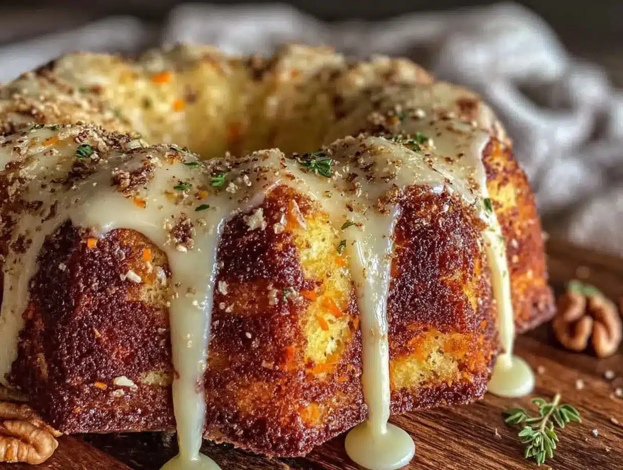 brown butter carrot cake bundt preparation steps